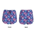 thumbnail image 3 of Daiia Blue Skull Flower Pattern Women's 2 in 1 Running Shorts - Lightweight Athletic Workout Gym Yoga Shorts Liner with Phone Pockets-X-Large, 3 of 7