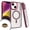 Clear / Red, variant on For Apple iPhone 15 (6.1") Magnetic Case with Built in Magnets Compatible with MagSafe, Clear Slim Hybrid Frame Bumper Phone Case Cover by Xpression - Clear / Blue