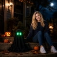 thumbnail image 5 of THOPBPRK Ghost Halloween Decor Indoor , Ghost Ornament Hat Style Halloween Figurine Festive Light up Tabletop Party Decoration Novelty Indoor Display During Autumn Fall , 19.7" A, 5 of 7
