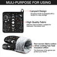 thumbnail image 7 of Black Gothic Sun Moon Hand Pattern Kitchen Oven Mitt and Pot Holder Sets 2 Pcs for Baking, Cooking and Grilling, Heat Resistant Up To 392 °F, 7 of 7
