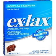 Ex-Lax Pieces Regular Strength 48 Each (Pack of 3)