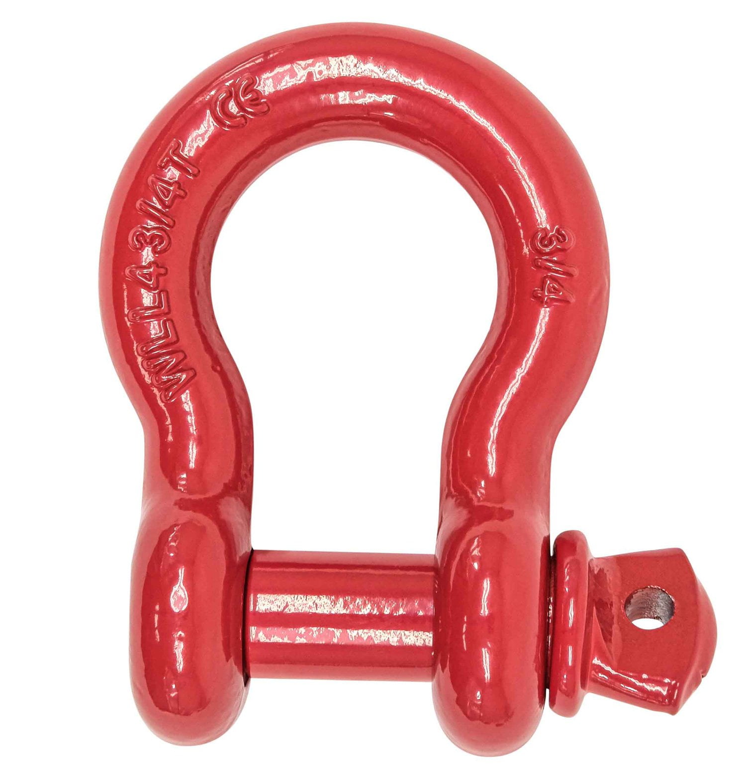 (8 Pack) 3/4" Anchor Shackle Forged Carbon Steel w/ Alloy Screw Pin Load Limit # 4.75 Tons (9,500 lbs) | Double Rust Protection Heavy Duty D Ring Shackle for Towing, Rigging & Vehicle Recovery