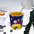 thumbnail image 5 of Disketp Space Colorful Donut Large Coffee Mug with Handle Tea Cup Novelty Coffee Cup for Men Women Office Work, 5 of 6