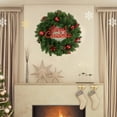 thumbnail image 6 of Christmas Wreath for Front Door, Artificial Balls Berries Pine Cones Wreath Home Wall Decorations; 13.78inches, 6 of 6