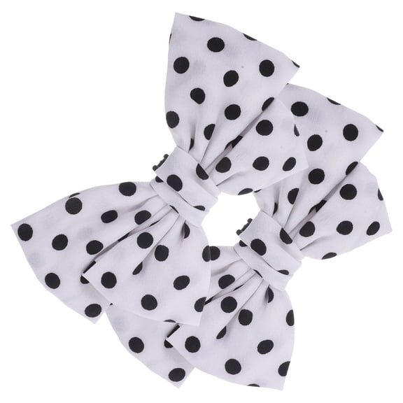HEANUJJ 1 Pair White Fabric Bridal Shoe Clips with Bow Design, Wedding and Engagement Shoe Buckle Accessories