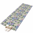 thumbnail image 2 of Runner Rug 2 x 6 Ft, Purple Hydrangea Washable Non-Slip Floor Mat for Kitchen Hallway/Entryway, Spring Floral Elegant Pastoral Watercolor Long Kitchen Runner Area Rugs for Living Room, Low-Profile, 2 of 7