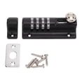 thumbnail image 2 of Combination  Lock, Combination Latch Lock Waterproof 0.4in Dia Pin Rustproof 4 Dial Black  For Window Cabinet Door File Furniture, 2 of 8
