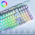 thumbnail image 4 of Teclado Gaming AULA 99 teclas Tri-Mode BT5.0/2.4GHz/USB-C Purple, 4 of 4