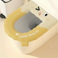 thumbnail image 2 of Yhmxh Decoración del baño Funda de asiento de inodoro gruesa, impermeable y para todas las estaciones, de EVA, para invierno, con anillo para asiento de inodoro. Gabinete de almacenamiento de baño, 2 of 5