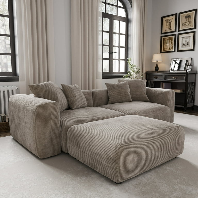 未使用MagicalFurniturePuroShelf/S-size Magic Home Convertible Sectional Sofa Modular Couch,Modern