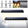 thumbnail image 4 of 2 Pack Solar Sign Lights, Warm White Outdoor Wall Light, IP65 Waterproof Landscape Spotlights, 4 of 6