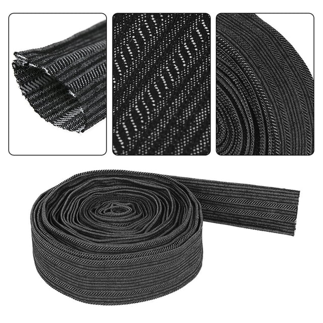 Gaine de Protection en Denim, Manchon de Protection en Denim Souple, Résistant à l'Usure pour Câbles de Soudage par Collage