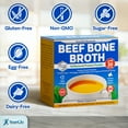 thumbnail image 6 of YounGlo Research Instant Beef Bone Broth Protein Powder Dietary Supplement, 30 Pouches W/ Individual Wrapper Packets, Unflavored Travel Sticks, 6 of 11