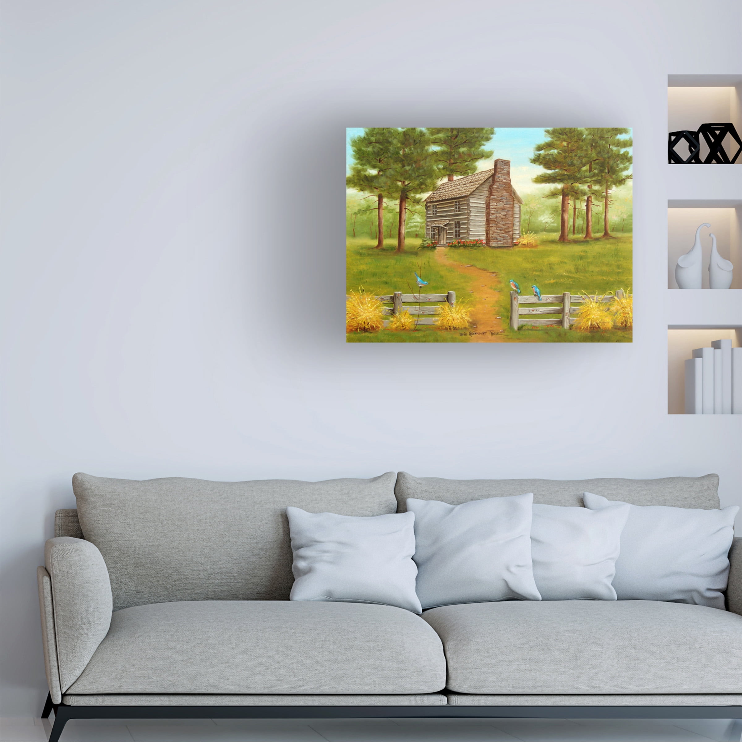 Trademark Fine Art 'Old Hickory Tavern In The Spring' Canvas Art by Arie Reinhardt Taylor