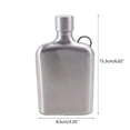 thumbnail image 5 of Stainless Steels Square Wine Flasks Whiskeys Pots Portable Beer Container, 5 of 8