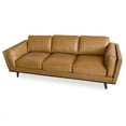 thumbnail image 3 of Mid-Century Modern Brooklyn Tan Leather Sofa, 3 of 3