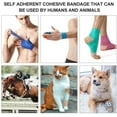 thumbnail image 6 of Ludlz Vet Wrap Pet First Aid Tape Waterproof Self Adherent Cohesive Bandage for Dogs Cats Horses Breathable Non-Woven Elastic Sport Tape for Arm Knee Ankle Sprain,1PC, 6 of 8