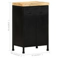 thumbnail image 2 of vidaXL Sideboard 47x35x76 cm Rough Mango Wood, 2 of 5