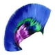 thumbnail image 1 of Peluca mohicana estilo punk rock para mujer y hombre, ideal para bailes de máscaras. Azul, 1 of 9
