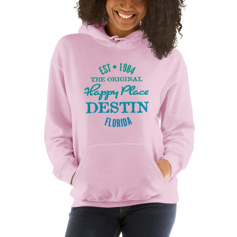 Good Life Apparel Destin Florida Hoodie Beach Is My Happy Place Fleece Sweatshirt Walmart