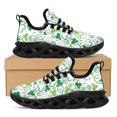thumbnail image 1 of Zapatos planos transpirables de verano con estampado 3D de trébol y cordones, informales, vulcanizados, para el Día de San Patricio, zapatillas de moda urbana, 1 of 6