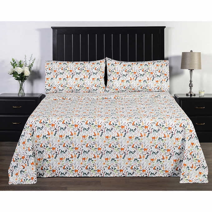 Charisma Queen 6 Piece Microfiber Sheet Set Wild Woods