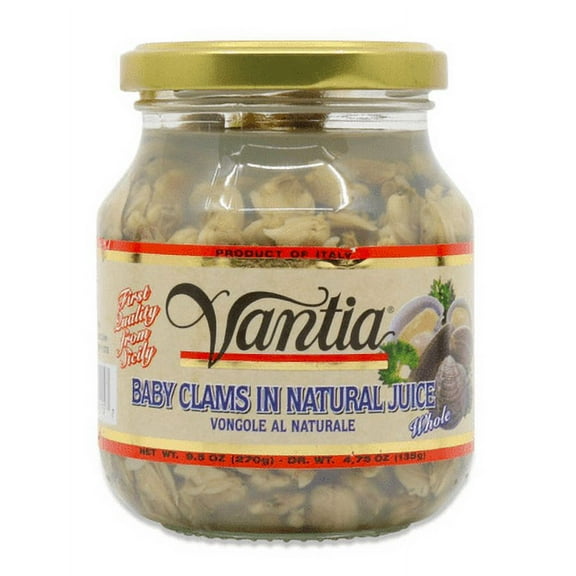 Baby Clams in Natural Juices 9.5 oz (PACKS OF 3)