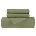 thumbnail image 2 of BNM Flannel Cotton Solid Duvet Cover Set, Full/ Queen, Sage, 2 of 6