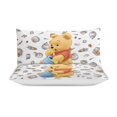 3 Piece Winnie the Pooh Bedding Sets King Size Duvet Cover set 1 Duvet