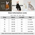 thumbnail image 3 of VONKY Polyester Soft And Durable Pet Cat Sweater Cloth Cats Multi-Size Cat Clothe Small Cat Cloth brown XXL, 3 of 6