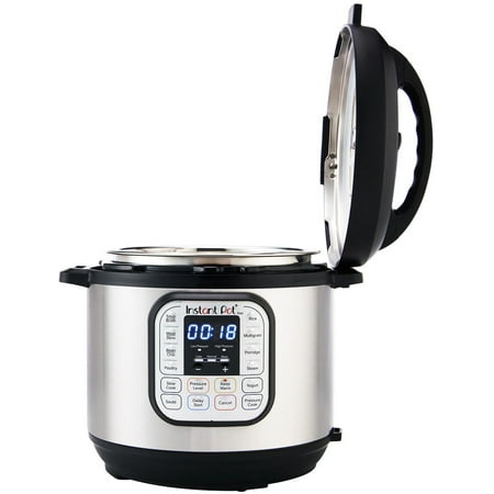Instant Pot Duo 6 Qt Electric Pressure Cooker 7-in-1 with Easy-Release Steam Switch, Slow Cooker, Rice Cooker, Steamer and More