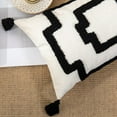thumbnail image 3 of de almohada geométricas borlas tejidas con mechones cremallera Invisible funda de almohada sofá dormitorio sala de decoración casa de Rectángulo 1 Macarena Funda de almohada, 3 of 6