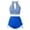 R588/Blue, variant on Vividxx Womens Bikini Sets Women Hollow Out Striped Prints Lacing Backless Swimwear Summer Two Piece Swimsuit Beach Bikini Comfortable Vacation Beachwear
