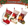 thumbnail image 3 of Christmas Stockings, Classic Large Stockings With 3D Plush Santa, Snowman, Reindeer Xmas For Fireplace, Family Holiday Christmas Decorations, Festive Stockings For Gifts, Candy, Mantle Decor, 3 of 9