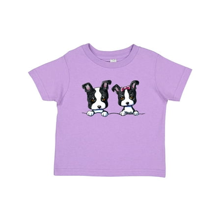 

Inktastic Boston Terriers (Dark Apparel) Gift Toddler Boy or Toddler Girl T-Shirt