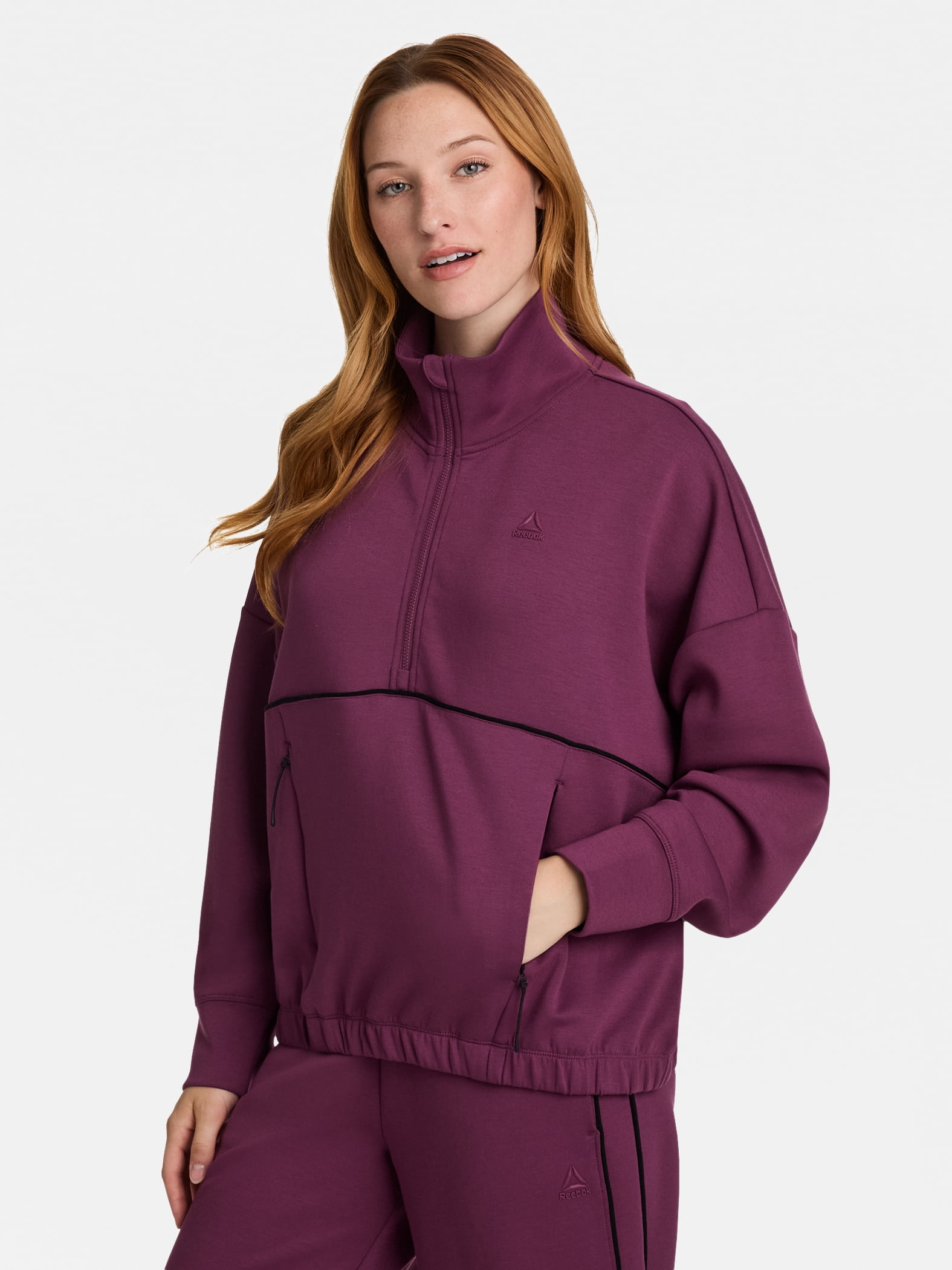 Reebok Women's Momentum 1/2 Zip Sweatshirt, Sizes XS-4X