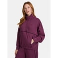 thumbnail image 2 of Reebok Women's Momentum 1/2 Zip Sweatshirt, Sizes XS-4X, 2 of 7