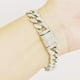 thumbnail image 3 of Cadena cubana, 2 piezas de pulsera de cadena de eslabones cubanos, joyería, pulsera de hip hop, resistente y resistente, 3 of 10
