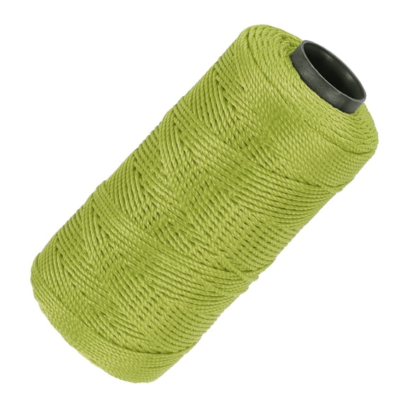 Uxcell Nylon String 3 Strands Twisted Mason Line 1.5mm x 218 Yards, Army Green
