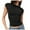 Black, variant on T Shirts for Women Backless Summer Crop Tee Tops Open Back Short Sleeve Cute Slim Fit Shirt Black Fashion Casual Blouses L
