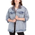 thumbnail image 1 of Chaqueta vaquera con forro de piel de oveja sintética para mujer Free People azul M, 1 of 1
