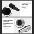 thumbnail image 2 of Coffee Machine Steam Nozzle Milk Foam Tool Froth Pipe Accessory Kitchenware Replacement for Delonghi EC680/EC685 Coffee Supplies Silicone, 2 of 5