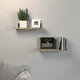 thumbnail image 4 of Estantes flotantes, estantes flotantes de madera para decoración de pared, estante flotante de baño montado en la pared para almacenamiento blanco, 4 of 6