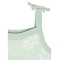 thumbnail image 3 of Modern Moments by Gerber Baby Girl Jacquard Knit Romper, Sizes 0/3M-24M, 3 of 8