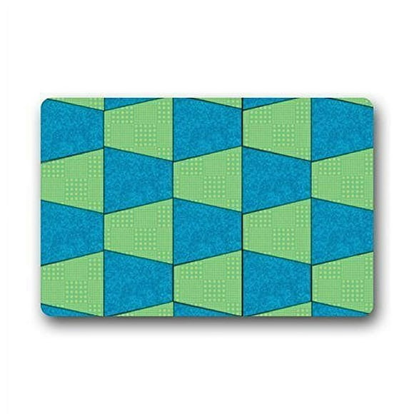 QIFEIHA Checker Board Pattern Doormat Outdoor Indoor Floor Mats Non-Slip Bathroom Mats Rug Size 23.6x15.7 Inch