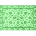 thumbnail image 1 of Ahgly Company Indoor Rectangle Oriental Emerald Green Traditional Area Rugs, 6' x 9', 1 of 4