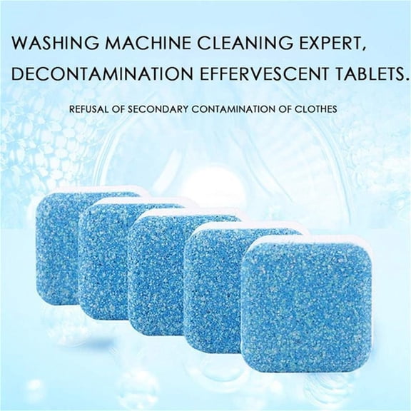 Washing Machine Cleaner Tablets, 12-Count Pack for Front and Top Load Washers, Helps with Cleaning and Freshening