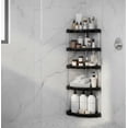 thumbnail image 1 of Organizador Esquinero Para Baño 5 Repisas Estante De Cocina Modelo Negro, 1 of 4