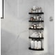 thumbnail image 1 of Organizador Esquinero Para Baño 5 Repisas Estante De Cocina Modelo Negro, 1 of 4