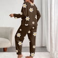 thumbnail image 2 of Censtreet Women's Plus Size 2 Piece Pajama Set Long Sleeve Shirt with Long Pajama Pant Printed Pj Lounge Sets XL-5XL, 2 of 5